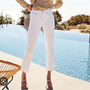 J. Crew White Billie Demi Boot Crop